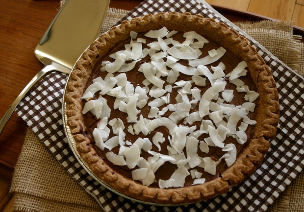 No Bake Vegan Fudge Pie