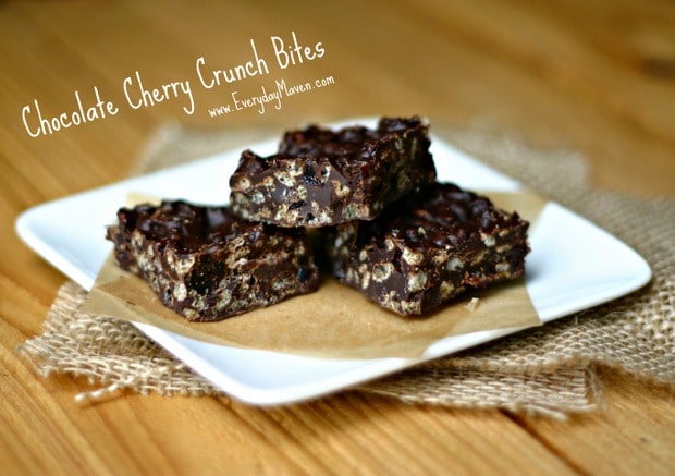 Chocolate Cherry Crunch Bites - www.EverydayMaven.com