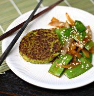 Garlicky Edamame Cakes. 3 Weight Watchers Points Plus Per Patty