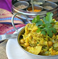 Punjabi Cabbage with Chickpeas
