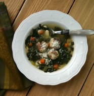 Skinny Italian Wedding Soup by www.EverydayMaven.com