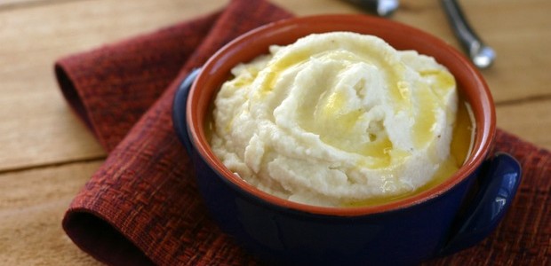 Creamy Mashed Cauliflower with Ghee {Paleo}