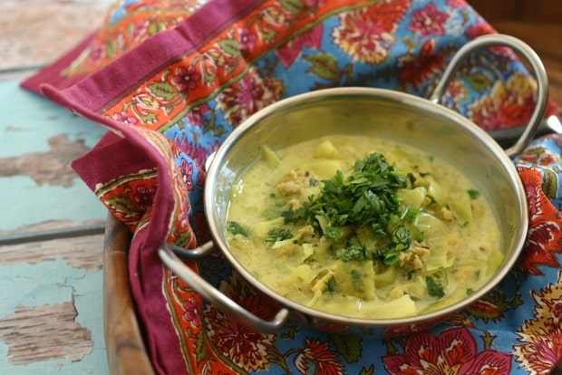 Punjabi Style Chicken Soup with Cabbage {Paleo, Whole30}