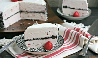 Old School Ice Cream Cake with Cookie Crumble