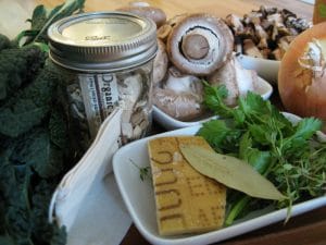 Mushroom Barley Soup with Kale from www.EverydayMaven.com