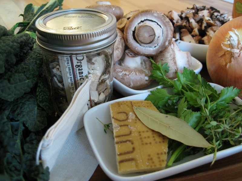 Mushroom Barley Soup with Kale from www.EverydayMaven.com