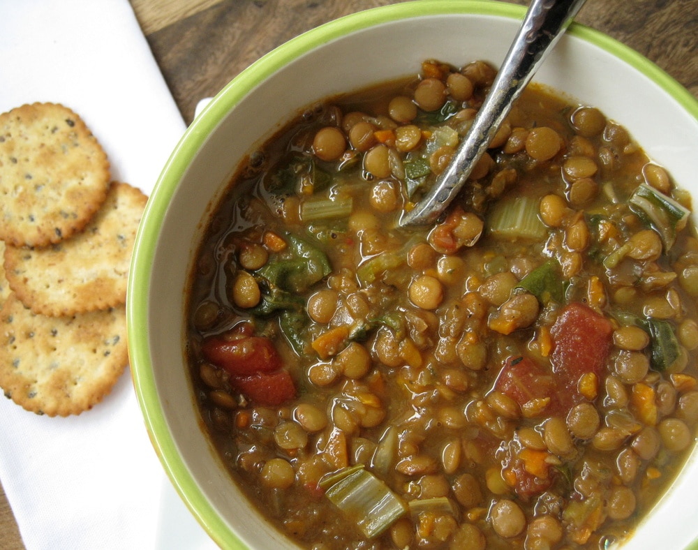 Weight Watchers Slow Cooker Lentil Soup Recipe 4 Points Plus per serving for 1.5 cups! Weight Watchers Slow Cooker Lentil Soup Recipe 4 Points Plus per serving for 1.5 cups!
