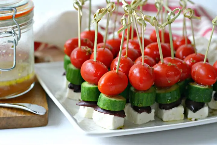 Greek Salad Bites Recipe from www.EverydayMaven.com