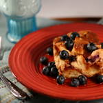 Blueberry Overnight Baked French Toast