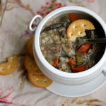 Beef and Mushroom Barley Soup from www.everydaymaven.com