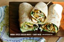 Indian Chicken Wraps from www.everydaymaven.com