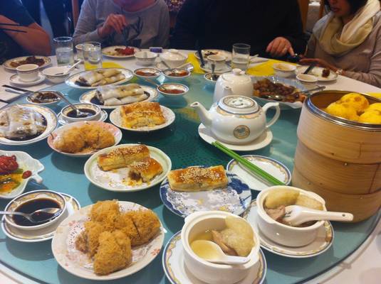 Dim Sum for 12. A couple courses in at this point.