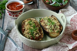 Paleo Stuffed Eggplant from www.everydaymaven.com