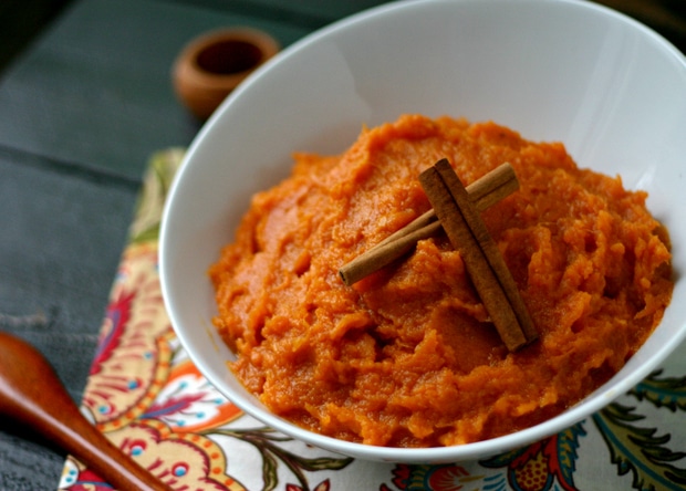 Maple Mashed Sweet Potatoes from www.everydaymaven.com