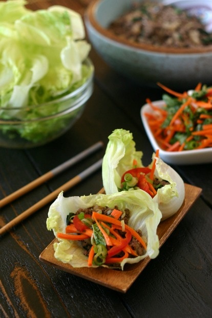 Thai Beef Lettuce Wraps from www.everydaymaven.com