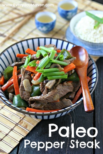 Paleo Pepper Steak from www.everydaymaven.com