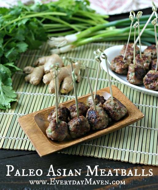 Paleo Asian Meatballs from www.everydaymaven.com