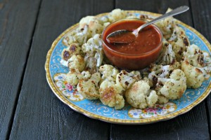 Italian Roasted Cauliflower with Marinara from www.everydaymaven.com