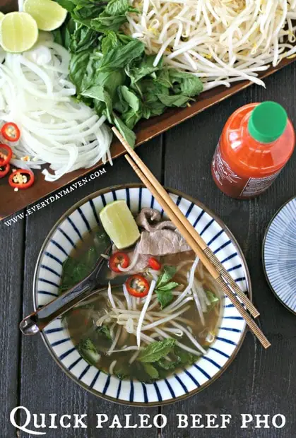 Quick Beef Pho (Paleo) from www.everydaymaven.com