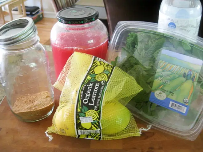 ingredients to make watermelon cooler