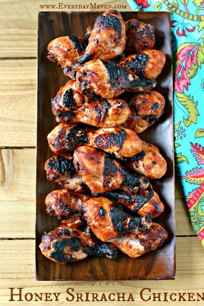 Honey Sriracha Chicken from www.EverydayMaven.com