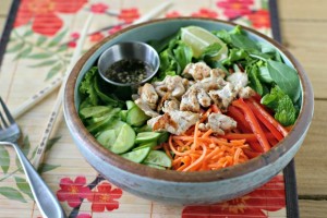 Vietnamese Herb Salad with Lemongrass Chicken from www.EverydayMaven.com