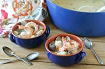Dairy Free Shrimp and Clam Chowder from www.EverydayMaven.com