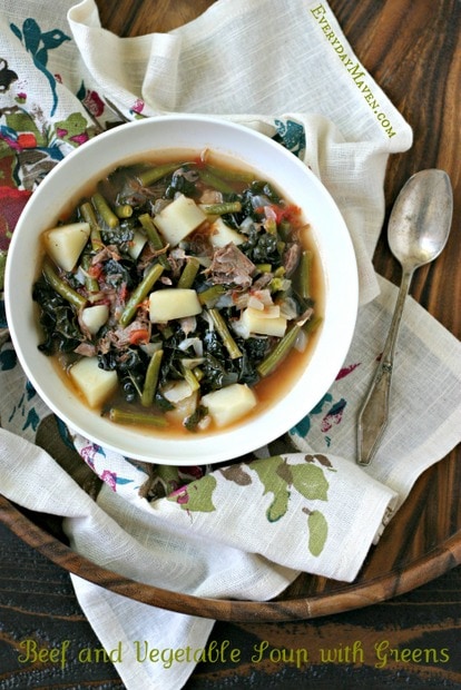 Beef and Vegetable Soup from www.EverydayMaven.com
