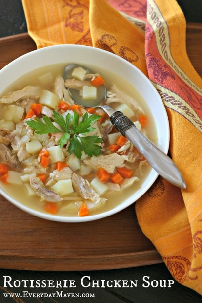 Rotisserie Chicken Soup from www.EverydayMaven.com