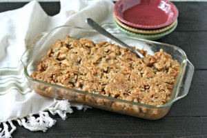 Grain Free Apple and Cranberry Crisp from www.EverydayMaven.com