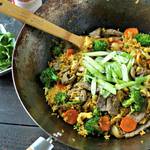 Turmeric Fried Rice with Beef from www.EverydayMaven.com