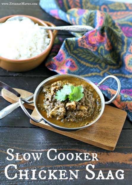 Slow Cooker Chicken Saag from www.EverydayMaven.com