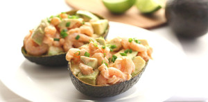 Spicy Shrimp and Avocado Salad from All Day I Dream About Food on www.EverydayMaven.com