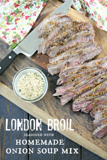 London Broil with Onion Soup Mix from www.EverydayMaven.com