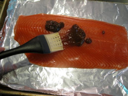 Sesame Hoisin Baked Salmon from www.EverydayMaven.com