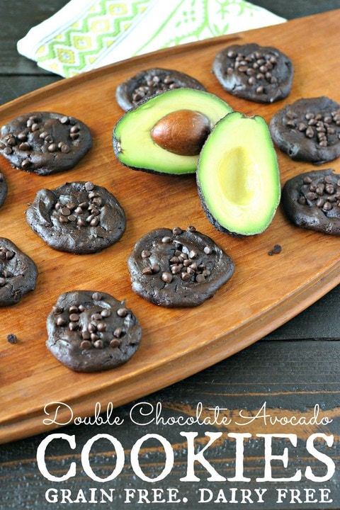 Double Chocolate Avocado Cookies from www.EverydayMaven.com