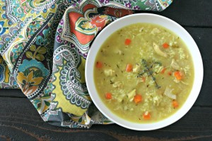 Chicken Rice Soup with Turmeric from www.EverydayMaven.com