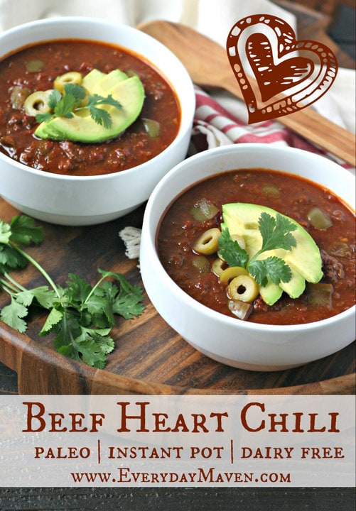 Instant Pot Beef Heart Chili EverydayMaven