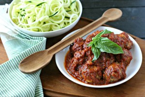 Slow Cooker Chicken Spinach Meatballs from www.EverydayMaven.com