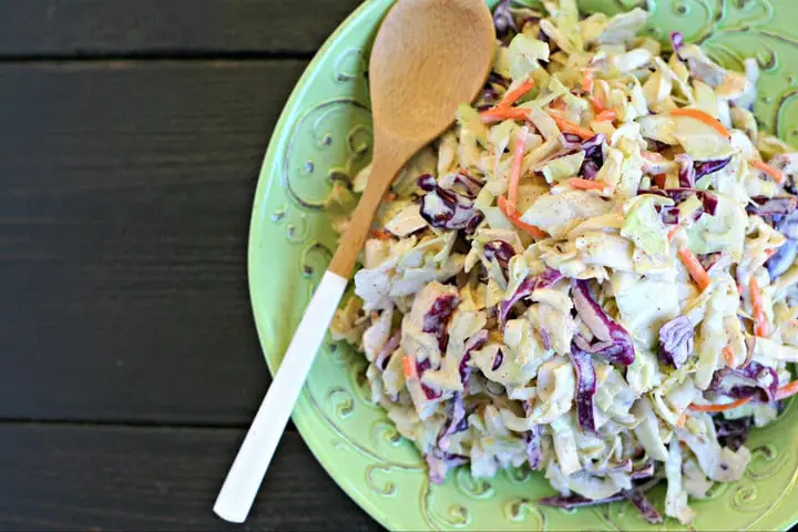 Creamy Chipotle Slaw from www.EverydayMaven.com