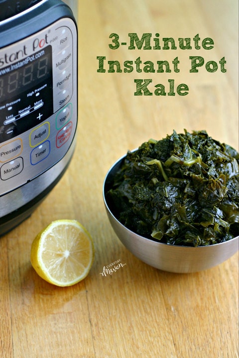 3-Minute Instant Pot Kale from www.EverydayMaven.com