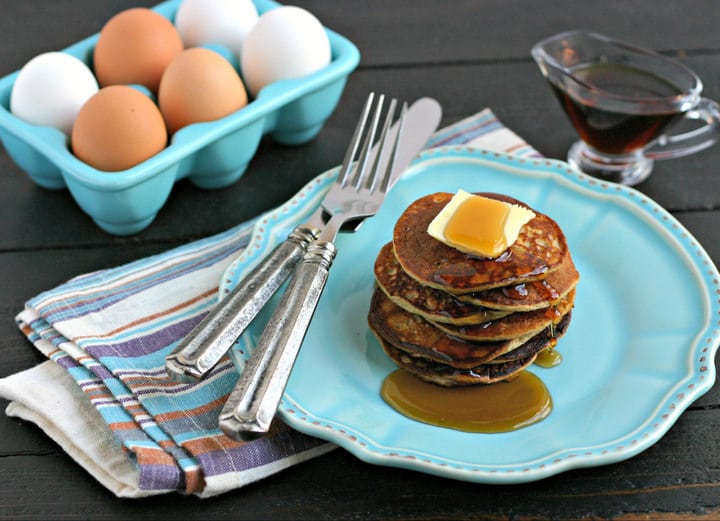 3 Ingredient Plantain Pancakes from www.EverydayMaven.com