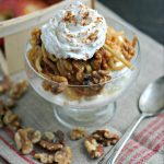 Spiralized Apple Pie Topping with Walnuts from www.EverydayMaven.com