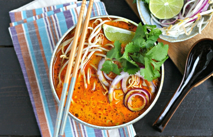 Northern Thai Curry Soup with Chicken from www.EverydayMaven.com