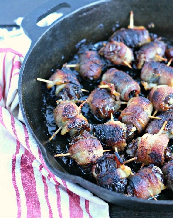 Grilled Bacon Wrapped Stuffed Dates from www.EverydayMaven.com