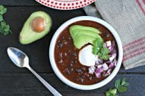Instant Pot Black Bean Soup with Tomatoes from www.EverydayMaven.com