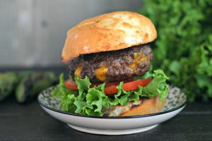 Jalapeño Popper Stuffed Burgers from www.EverydayMaven.com