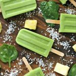 Green Piña Colada Popsicles from www.EverydayMaven.com