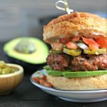 Grilled Taco Turkey Burgers from www.EverydayMaven.com