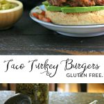 Grilled Taco Turkey Burgers from www.EverydayMaven.com